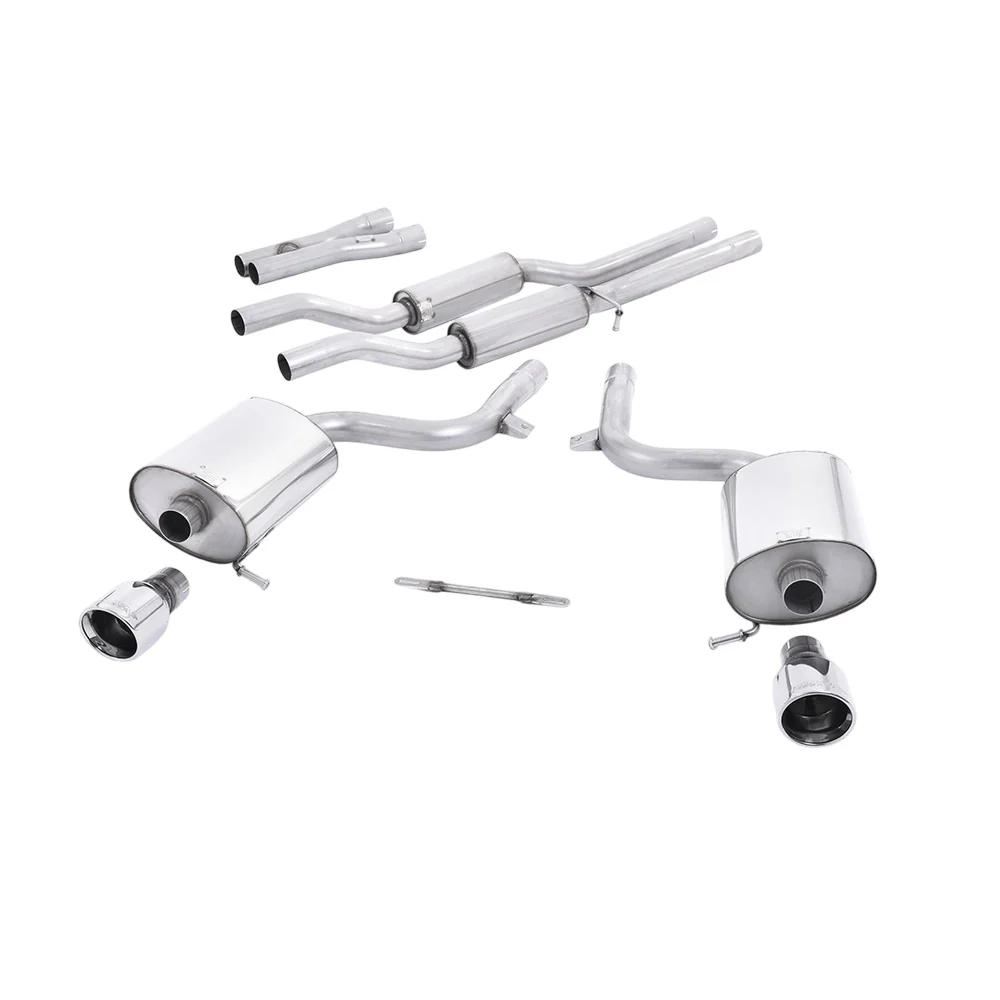 Milltek Cat Back Exhaust Audi S4 4.2 V8 Quattro B6 Saloon / Sedan Avant and Cabriolet 03-05 - Image 5